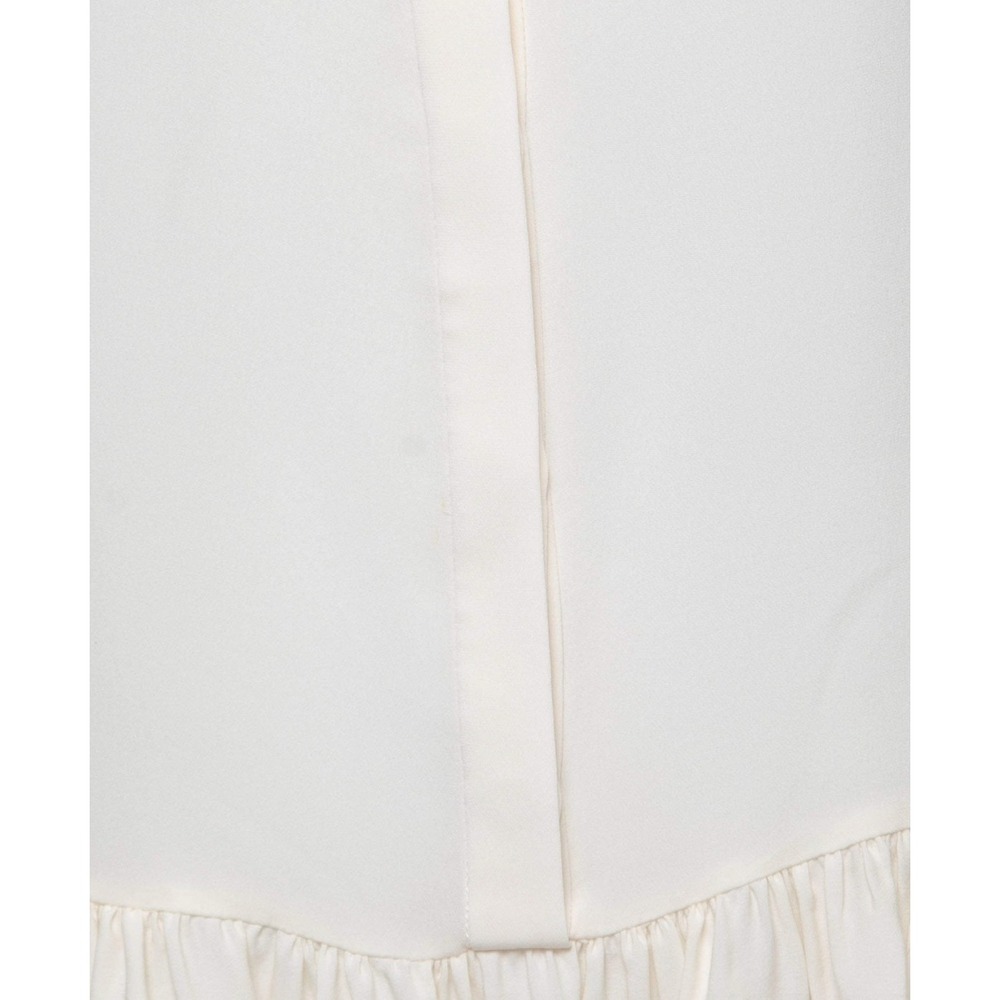 Peplum Ruffle Diane von Furstenberg Sleeveless Luxury Designer Silk Blouse L - Picture 8 of 10